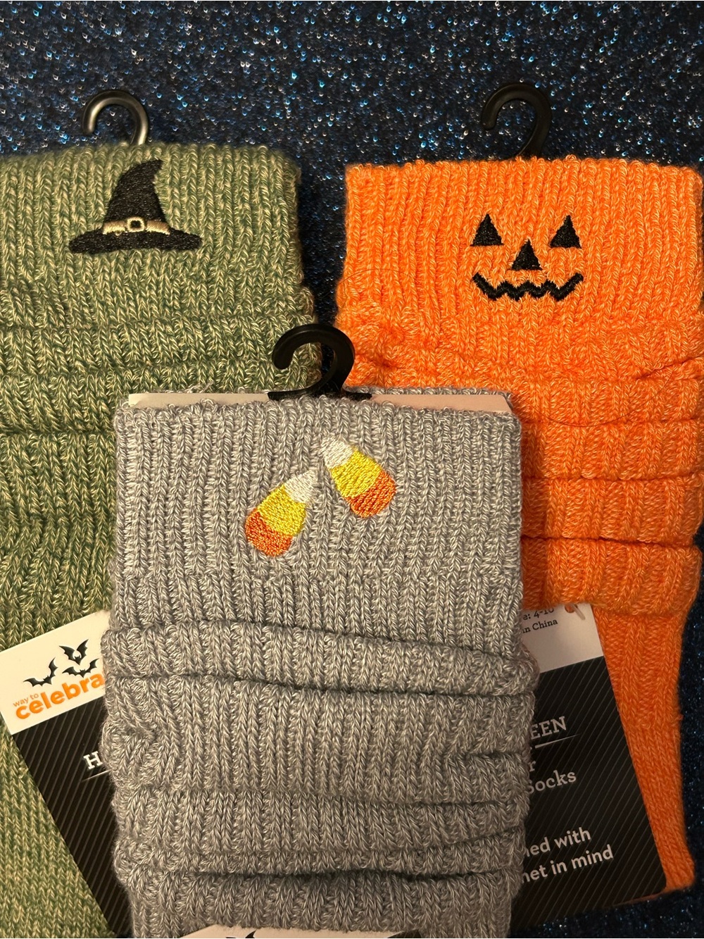 Halloween Slouch Socks Lot of 3 Women’s Shoe Size 4–10 NWT